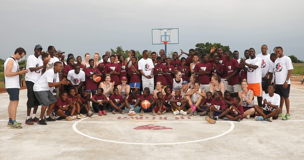 L'équipe de basketball féminin en Togo.